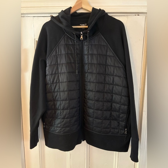 Old Navy Women's Black Quilted Zip-up Jacket - Picture 1 of 4